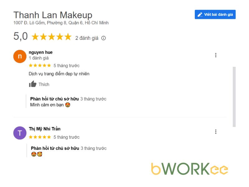 Đ&aacute;nh Gi&aacute; Từ Kh&aacute;ch H&agrave;ng Về Thanh Lan Makeup