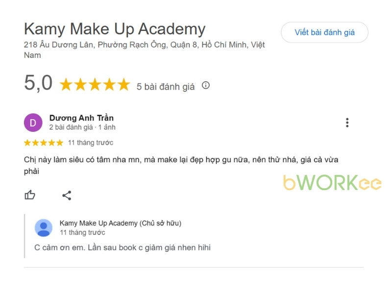 Đ&aacute;nh Gi&aacute; Của Kh&aacute;ch H&agrave;ng Về Kamy Make Up Academy: Những Trải Nghiệm Ch&acirc;n Thực