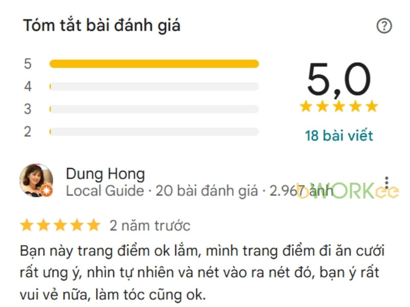 Đánh giá thực tế của khách hàng về Make up Hue Nary