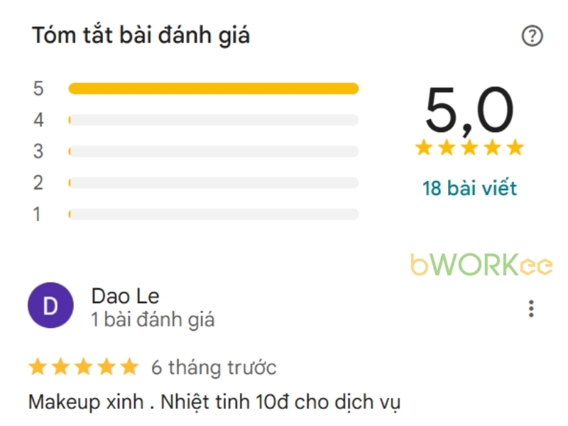 Đ&aacute;nh gi&aacute; của kh&aacute;ch h&agrave;ng về Hồng V&otilde; makeup t&acirc;n nh&agrave;