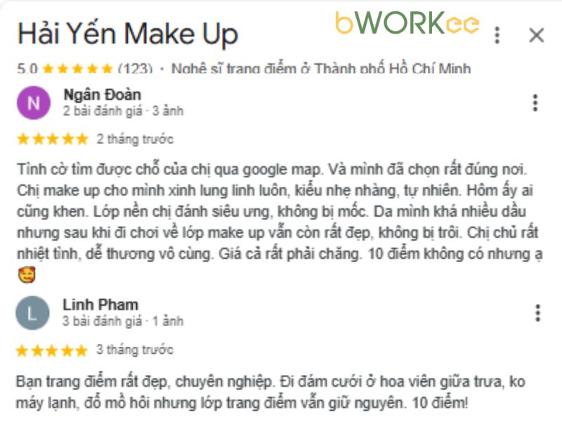 Đánh Giá Của Khách Hàng Về Hải Yến Makeup