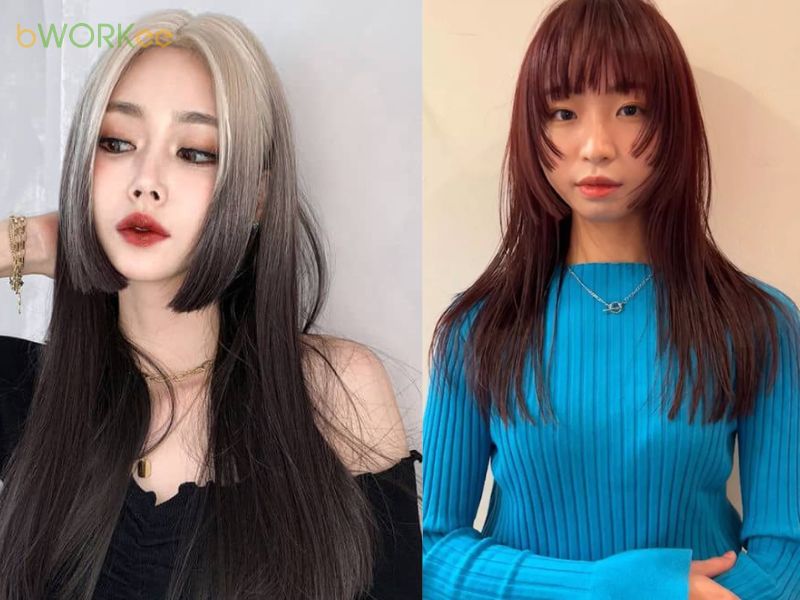  Hime với mái nhuộm sáng màu