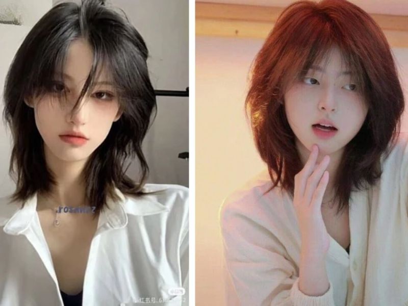 Mullet layer uốn chữ C – Nhẹ nhàng nhưng không kém phần hiện đại