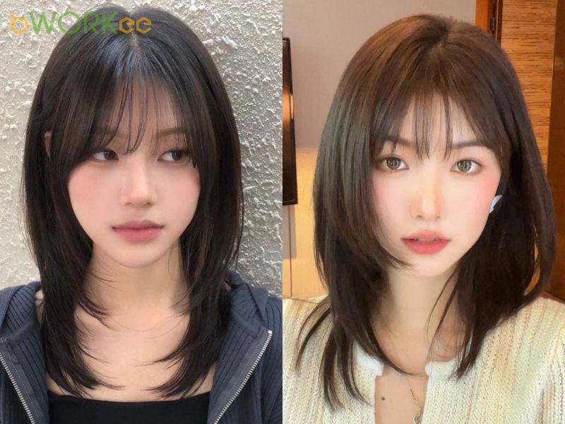  Hush Cut Kết Hợp Mái Thưa