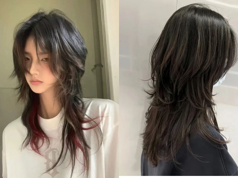 Mullet dài cho nữ – Tóc mềm mại nhưng vẫn giữ nét cá tính