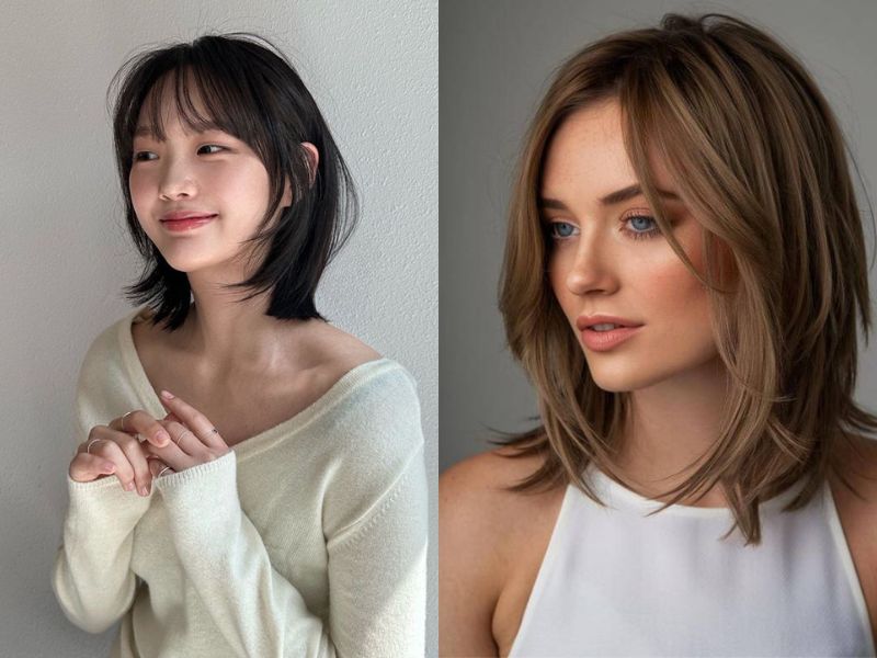 Tóc mullet nữ ngang vai – Cân bằng giữa sự dịu dàng và cá tính