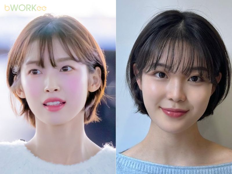 Tóc tém tomboy cho khuôn mặt tròn