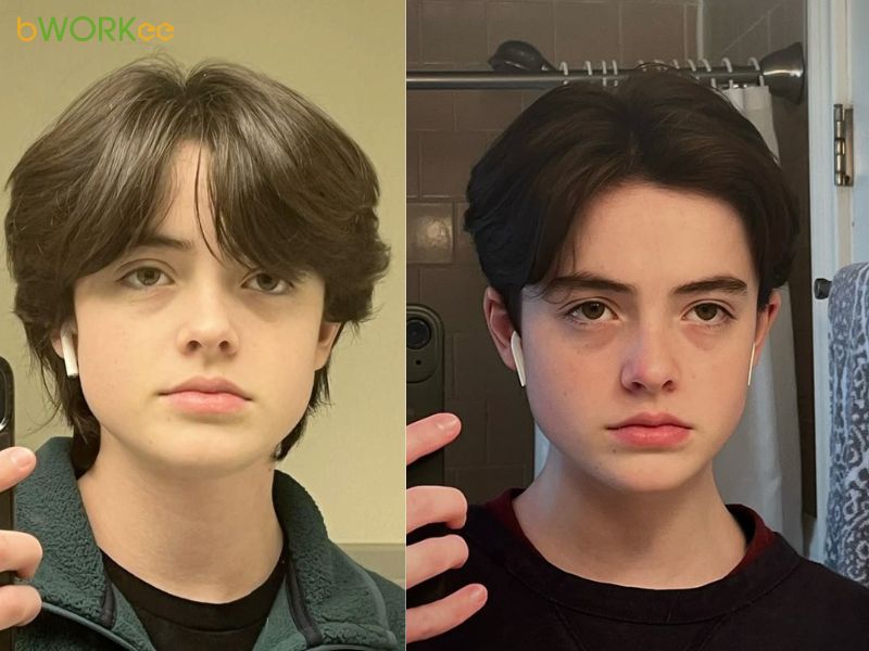 Tóc tomboy cho mặt vuông