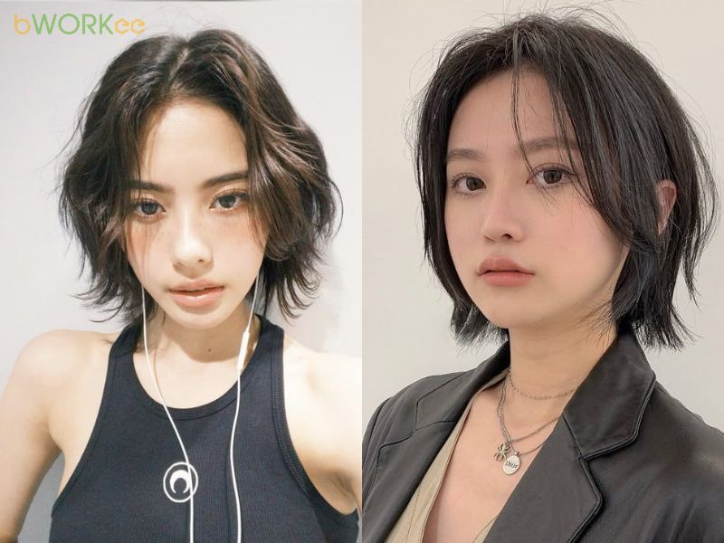 Tóc tomboy không mái sang trọng