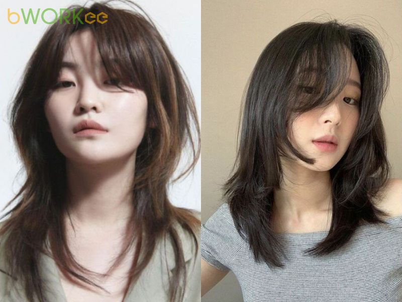 Wolf Cut mái bay – Che khuyết điểm, tôn mặt