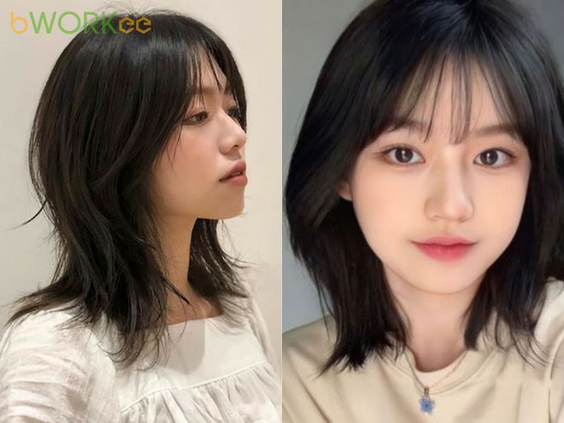 Wolf Cut ngang vai – Linh hoạt và trẻ trung