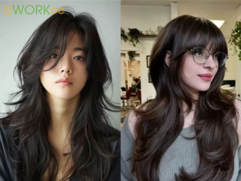 Wolf Cut tóc dài – Layer nhẹ nhàng, cá tính