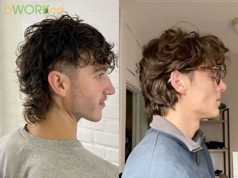  Wolf Cut uốn xoăn – Năng động và khác biệt