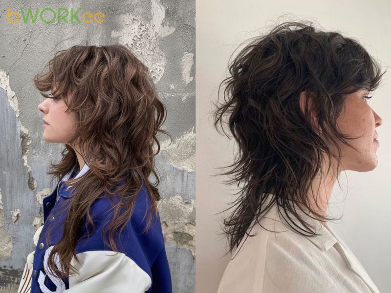 Wolf Cut xoăn – Pha chút nổi loạn