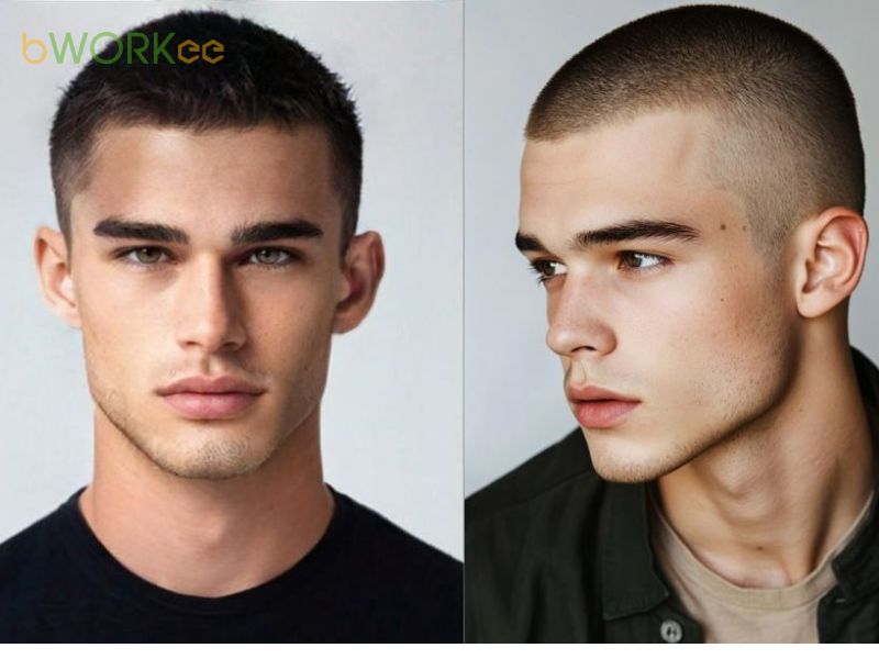 Buzz Fade (Húi cua kết hợp fade nhẹ 2 bên)