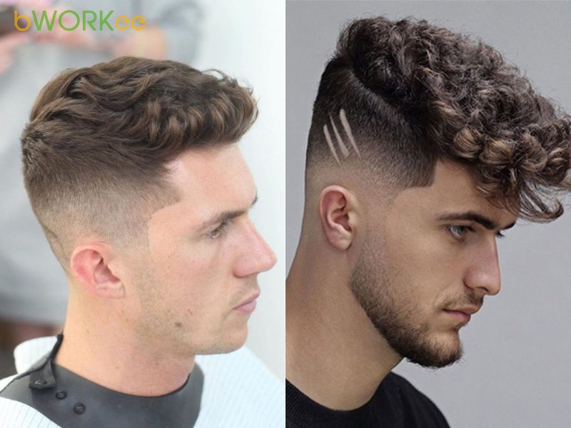 Kiểu tóc xoăn undercut