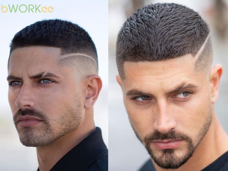 Tóc trọc viền sắc nét (Skin Shave + Line Up)