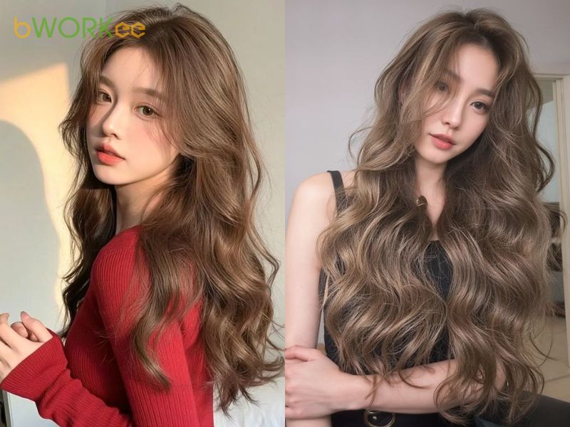 Tóc xoăn dài truyền thống