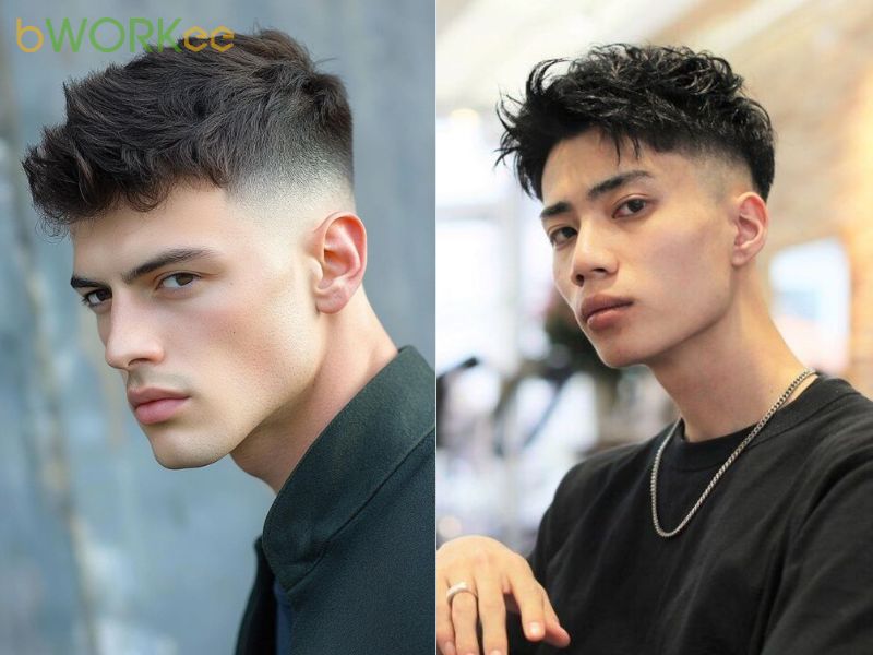  Undercut fade nhẹ (low fade)