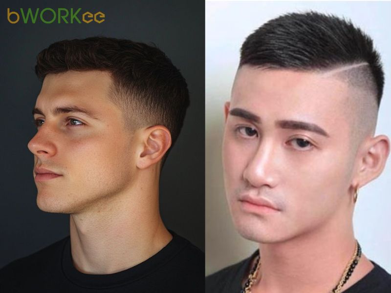  Undercut toàn bộ ngắn (short all-around)