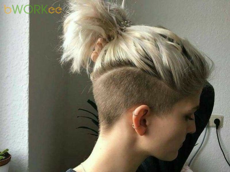  Undercut với kiểu tóc đuôi ngựa (Ponytail)