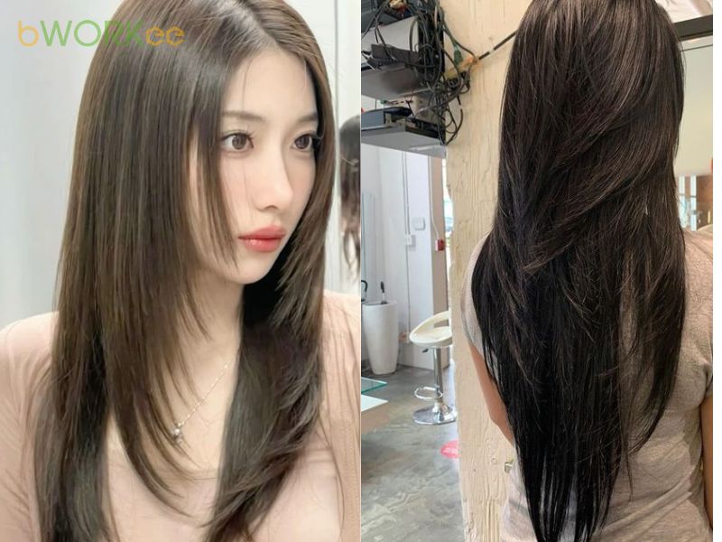 Cách cắt tóc đuôi chữ V