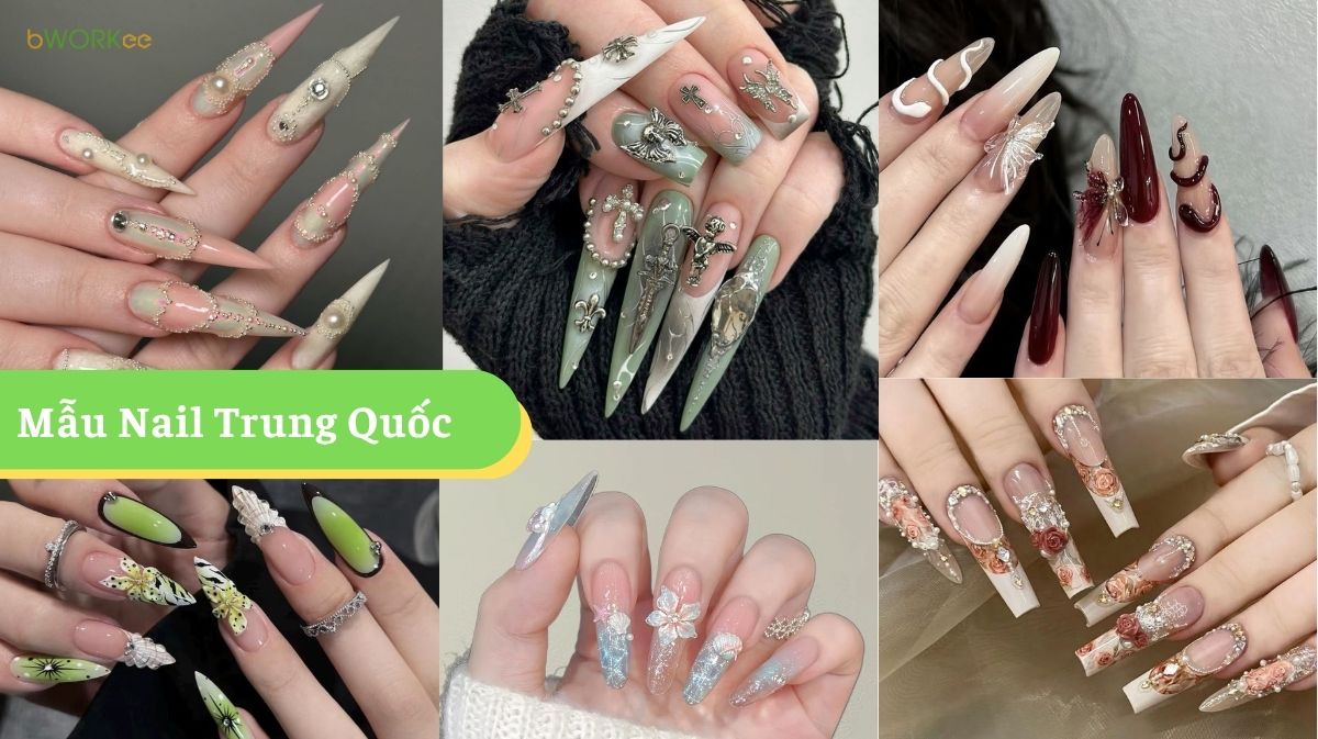 99+ Mẫu Nail Trung Quốc Hot Trend Douyin 2026