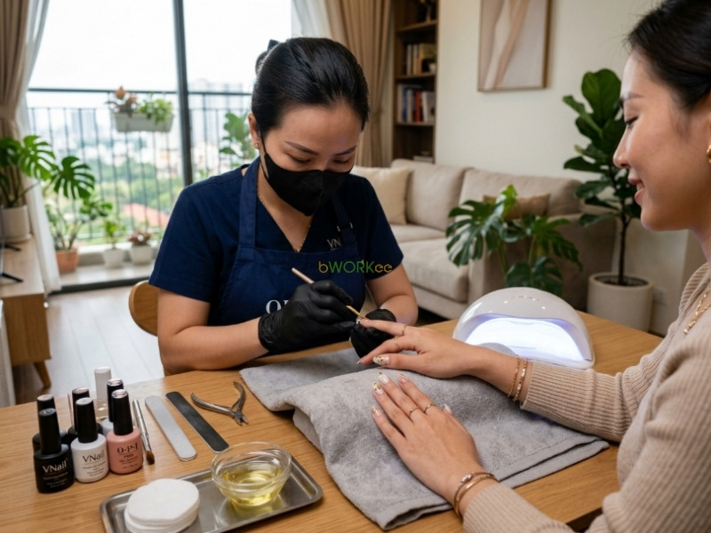 Tổng quan về dịch vụ làm nail tận nơi phường Bình Tây