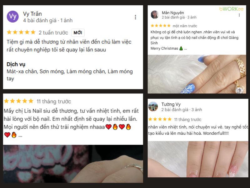 Khách hàng nói gì về Lis Nails & Makeup