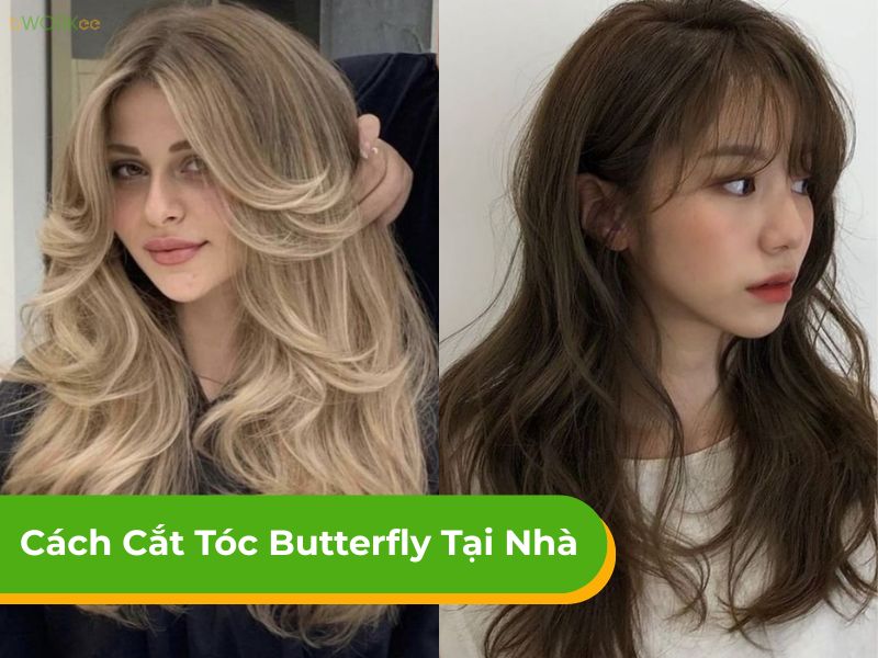 Hướng dẫn cách cắt tóc butterfly tại nhà đơn giản, thời thượng