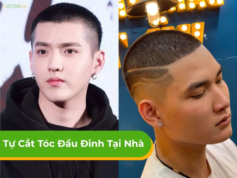 Hướng dẫn cách tự cắt tóc đầu đinh tại nhà đẹp, cá tính