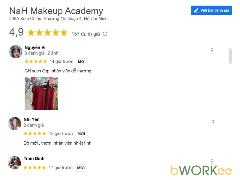 Đ&aacute;nh gi&aacute; về NaH Makeup Academy