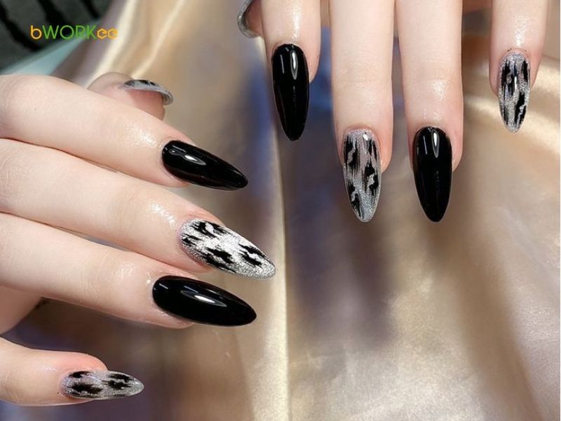 Nail đen sang chảnh, quý phái