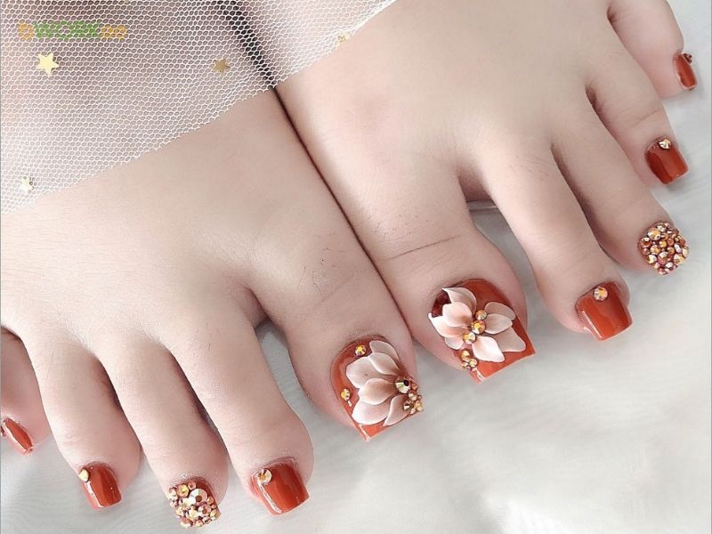 Xu hướng nail chân theo phong cách