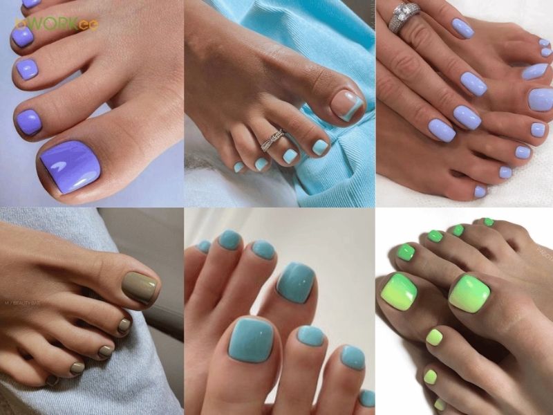 Chọn màu sơn móng chân theo tông da