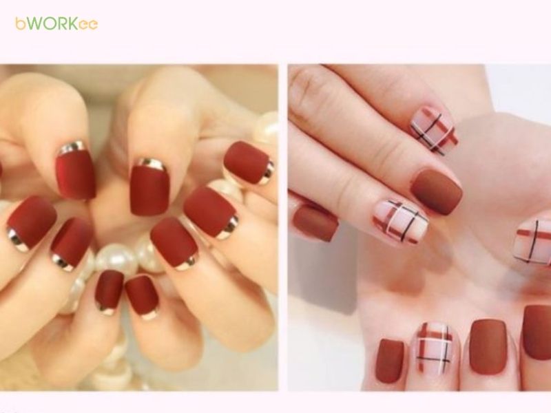 Mẫu nail màu đỏ lì – Cá tính và cuốn hút