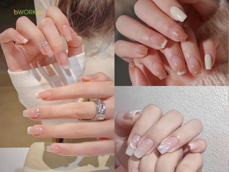 Nail cô dâu móng vuông