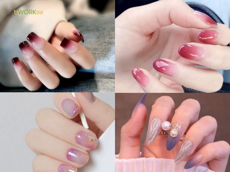 Nail cô dâu ombre