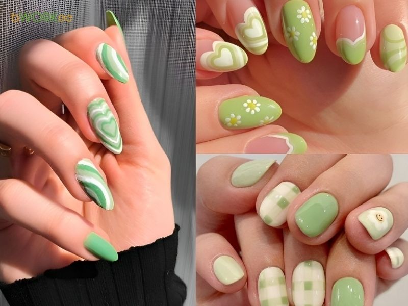 Nail Màu Xanh Lá Cây: Sự Cá Tính Độc Đáo