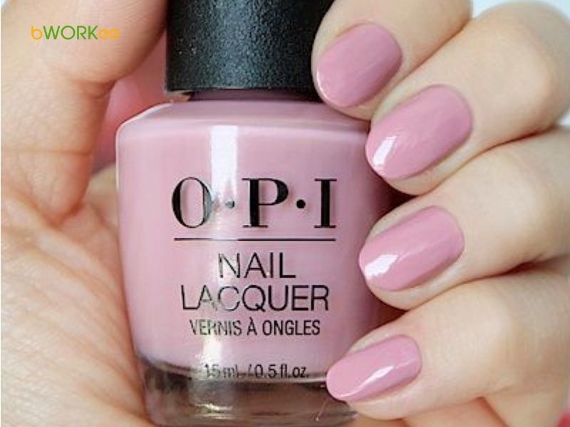 Nail màu tím hồng