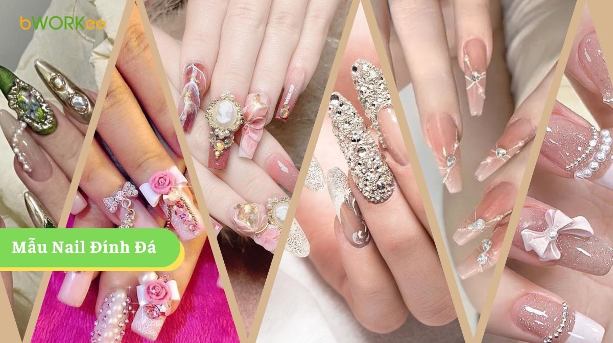 TOP 100+ Mẫu Nail Đính Đá Sang Chảnh, Kiểu Dáng Đẹp & Bí Quyết Bền Lâu