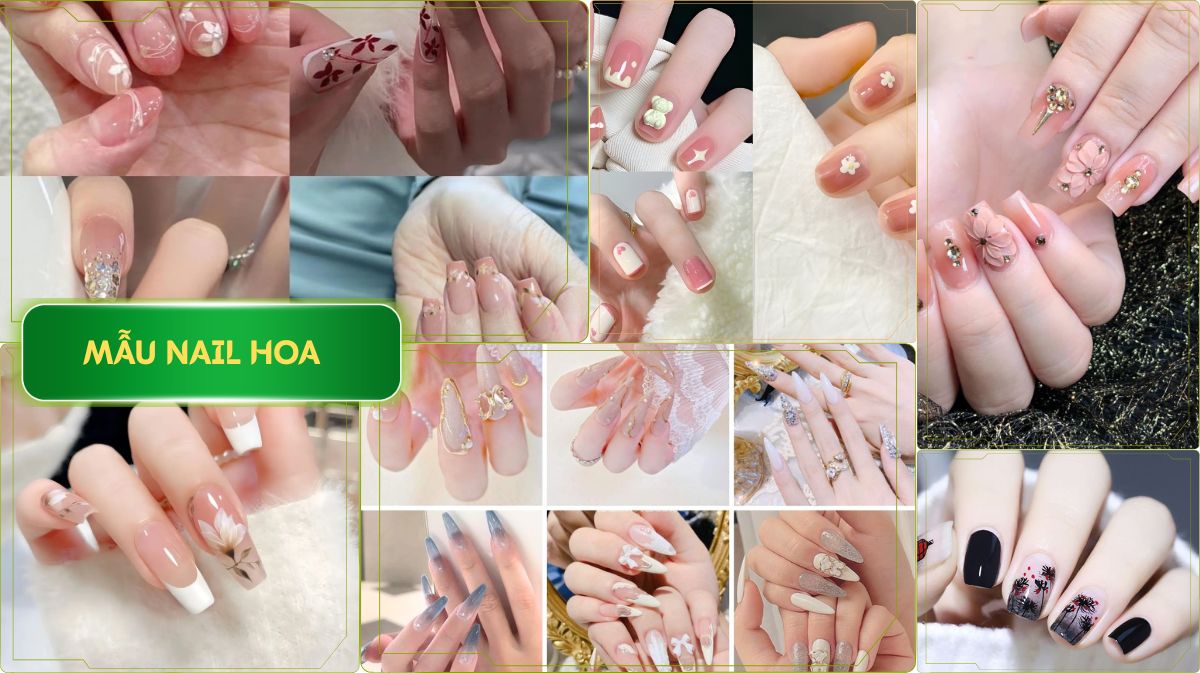 TOP 99+ Mẫu Nail Hoa Đẹp, Tươi Tắn & Thời Trang Nhất