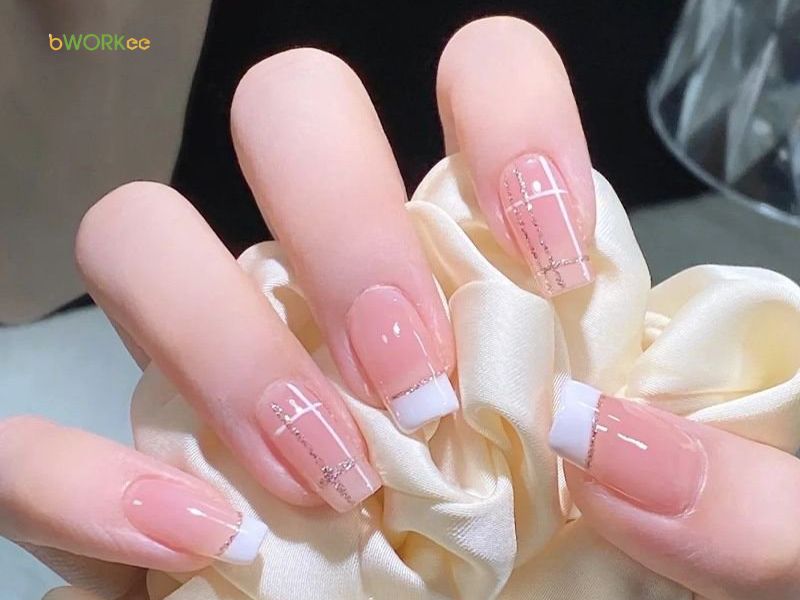 Mẫu móng hoa tone hồng thanh lịch