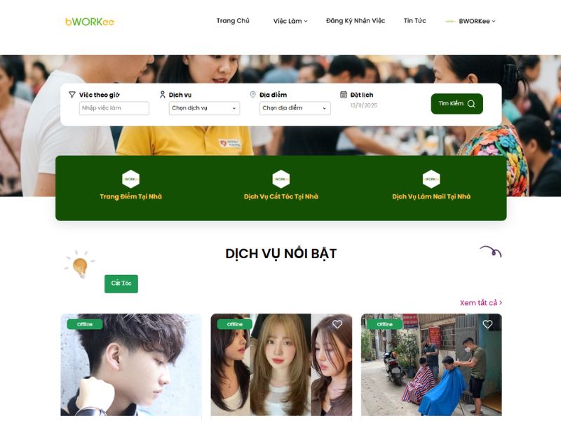 Bworkee - Nền tảng dịch vụ makeup tại nhà