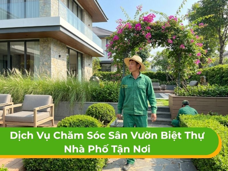 Dịch vụ chăm sóc sân vườn biệt thự, nhà phố tận nơi