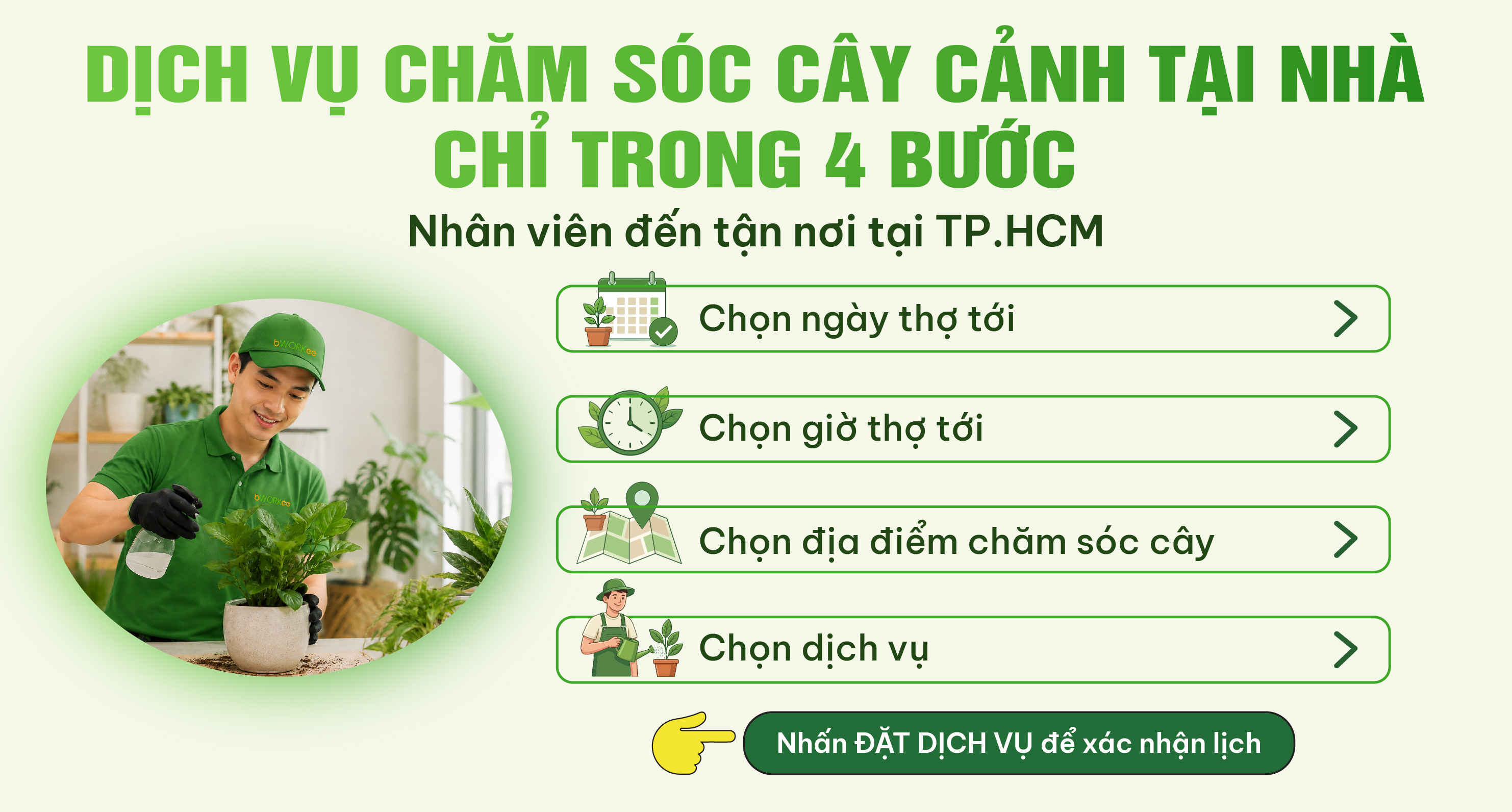 Dịch Vụ Chăm Sóc Cây Cảnh Tại Nhà