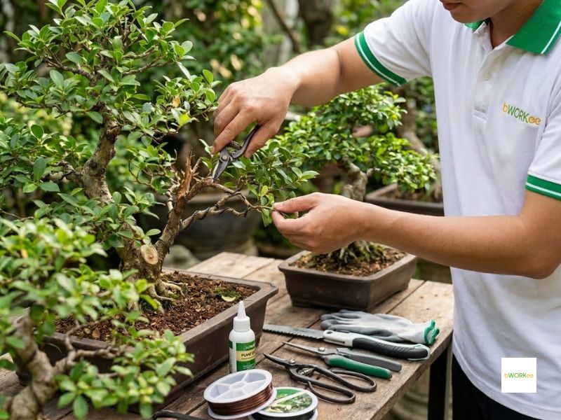 Quy trình cắt tỉa cây cảnh an toàn và chuẩn kỹ thuật