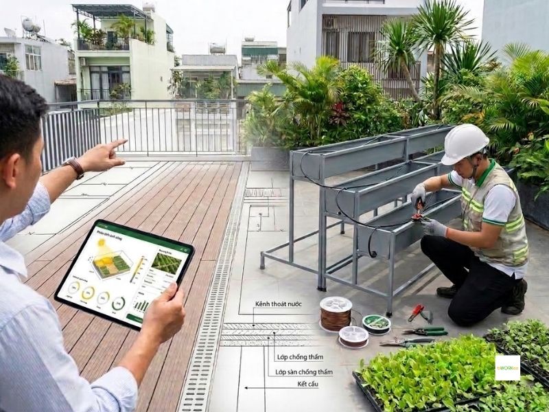 Quy trình thiết kế vườn rau tại nhà chuẩn chuyên gia
